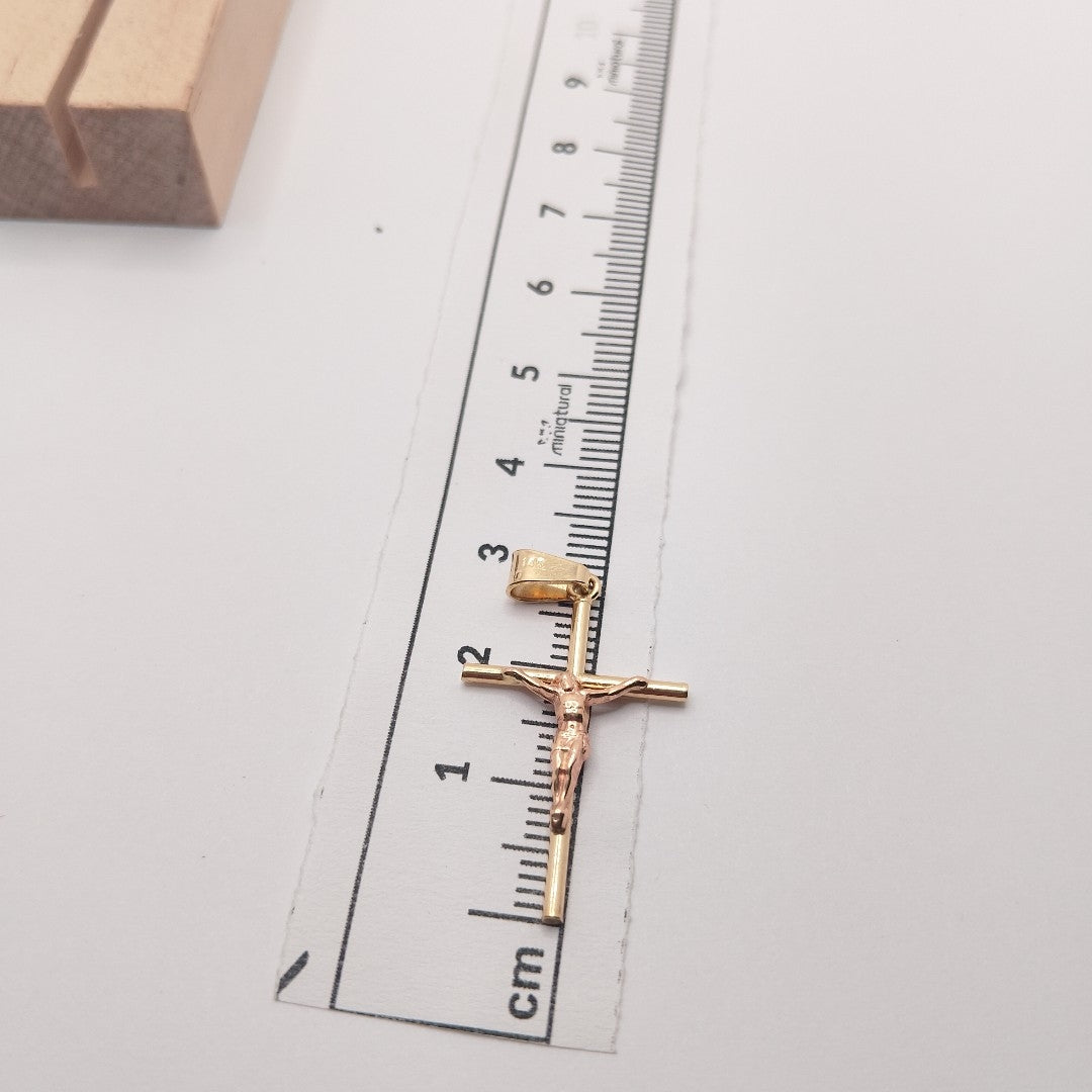 CRUCIFIJO ORO 14 K 1 GRMS (SEMINUEVO)