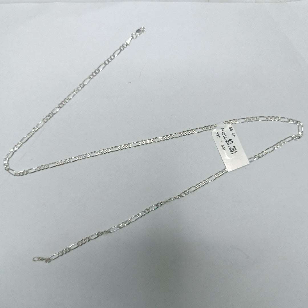 CADENA TEJIDO 3X1 PLATA .925 55 CM 7.3 GR (NUEVO)