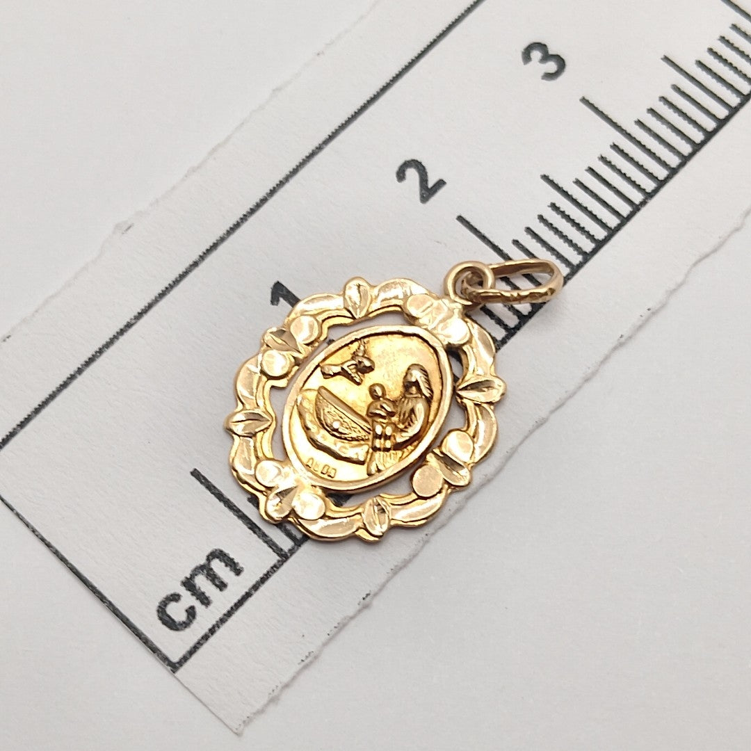 MEDALLA RELIGIOSA ORO 10 K 0,80 GRMS (SEMINUEVO)