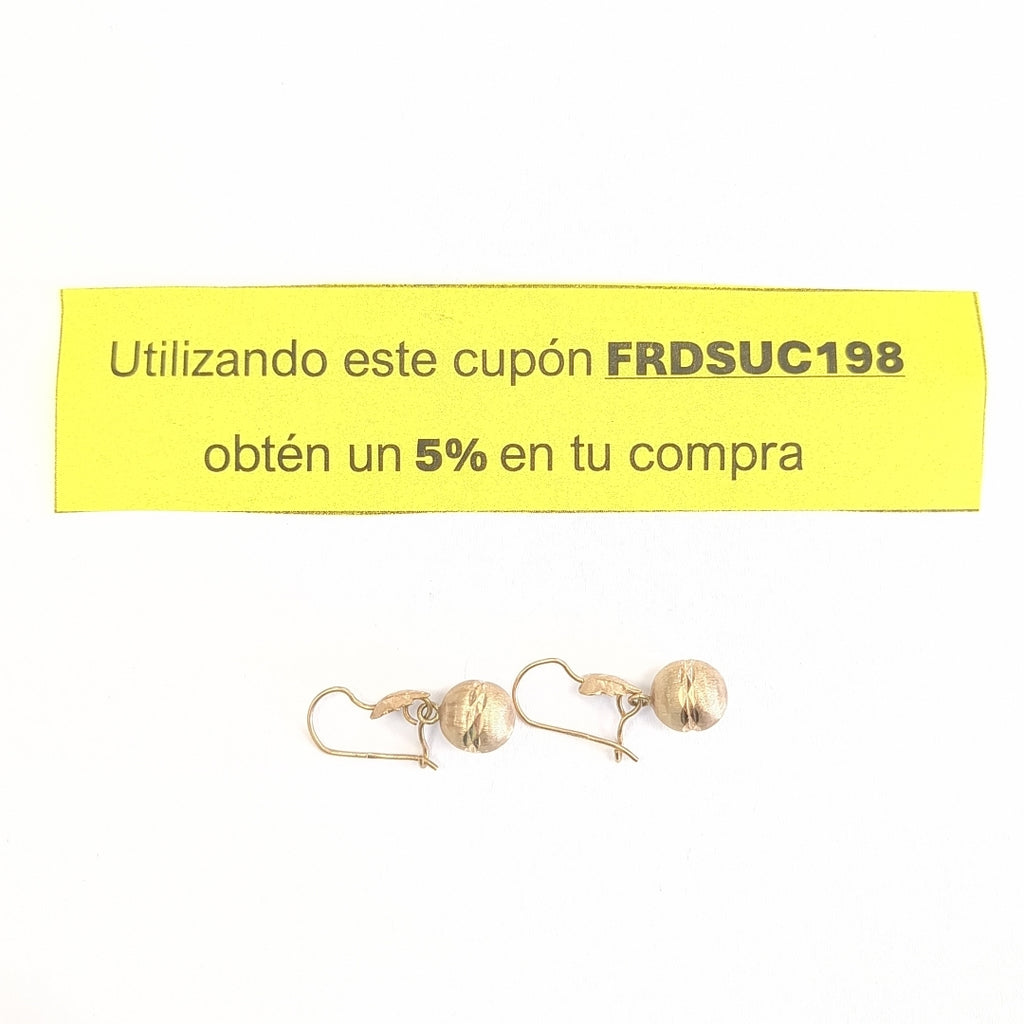 ARETES PAR ORO 10 K 2,10 GRMS (SEMINUEVO)