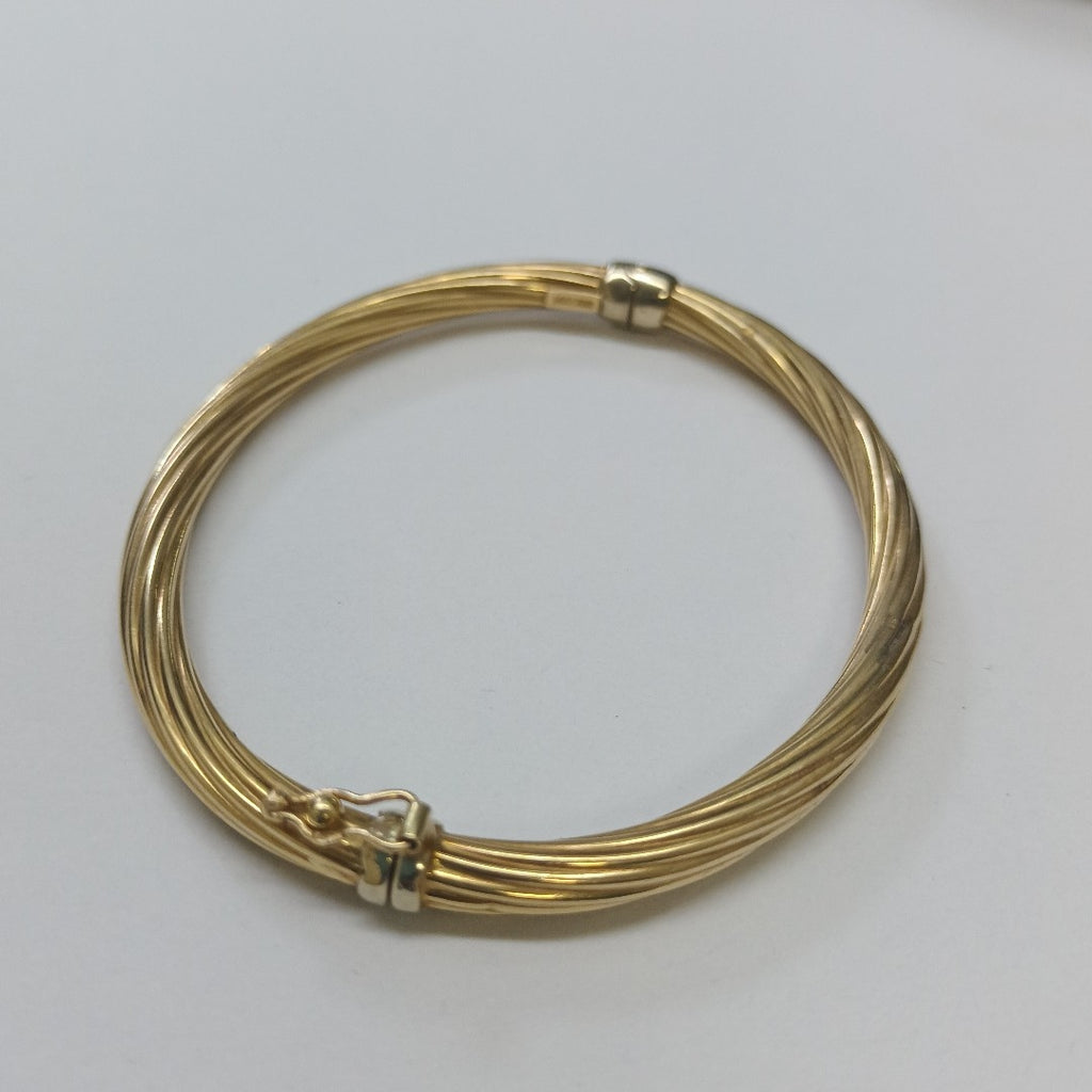 PULSERA RIGIDA ORO 14 K 8,00 GRMS (SEMINUEVO)