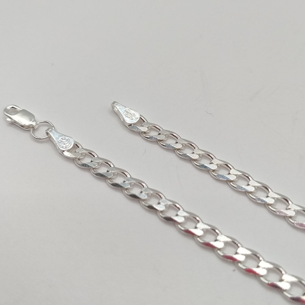 PULSERA BARBADA PLATA .925 18 CM 5.53 GR (NUEVO)