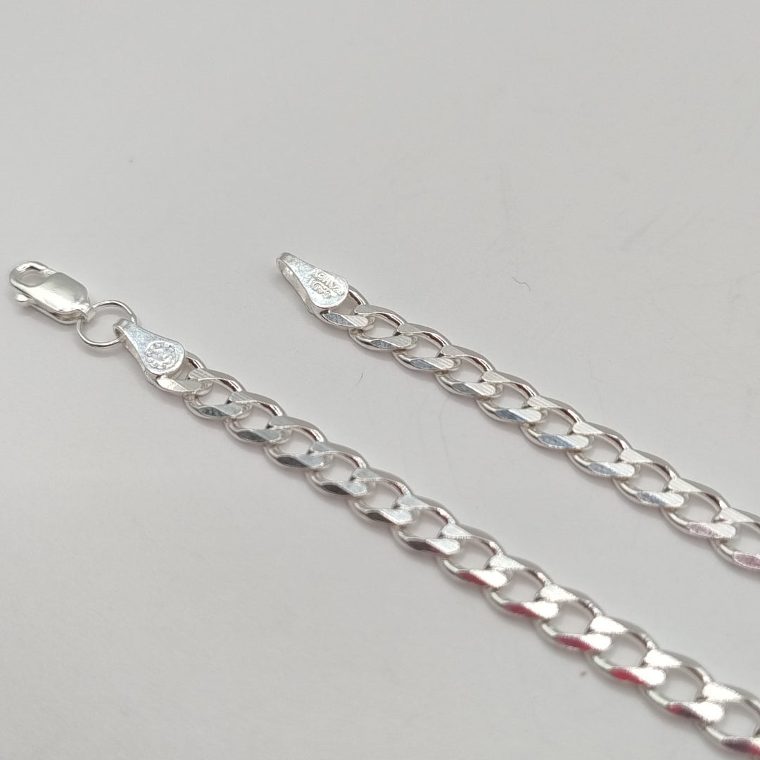 PULSERA BARBADA PLATA .925 18 CM 5.53 GR (NUEVO)