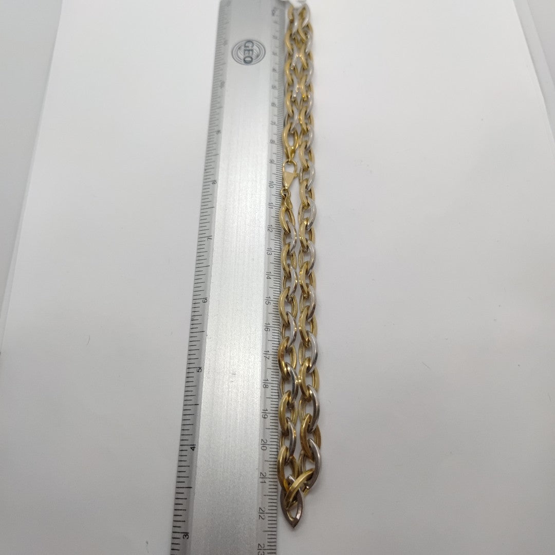 CADENA ORO,ORO BLANCO 10 K 18,60 GRMS (SEMINUEVO)