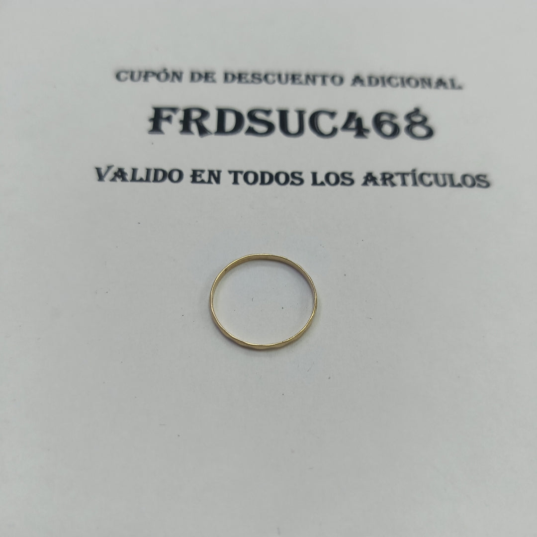 ARGOLLA ORO 14 K 0.8 GRMS (SEMINUEVO)