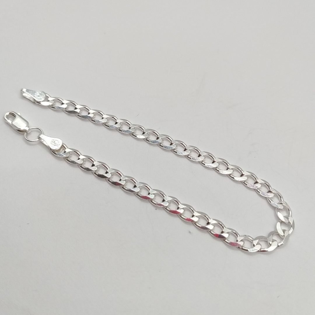 PULSERA BARBADA PLATA .925 18 CM 5.73 GR (NUEVO)
