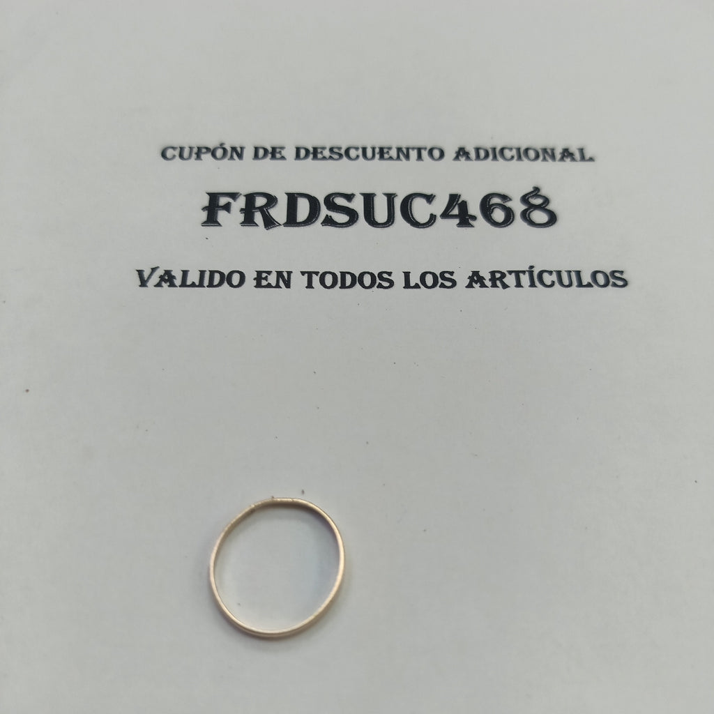 ARGOLLA ORO 14 K 1 GRMS (SEMINUEVO)