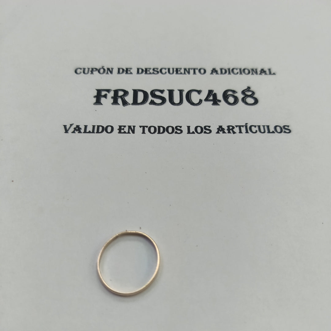 ARGOLLA ORO 14 K 1 GRMS (SEMINUEVO)