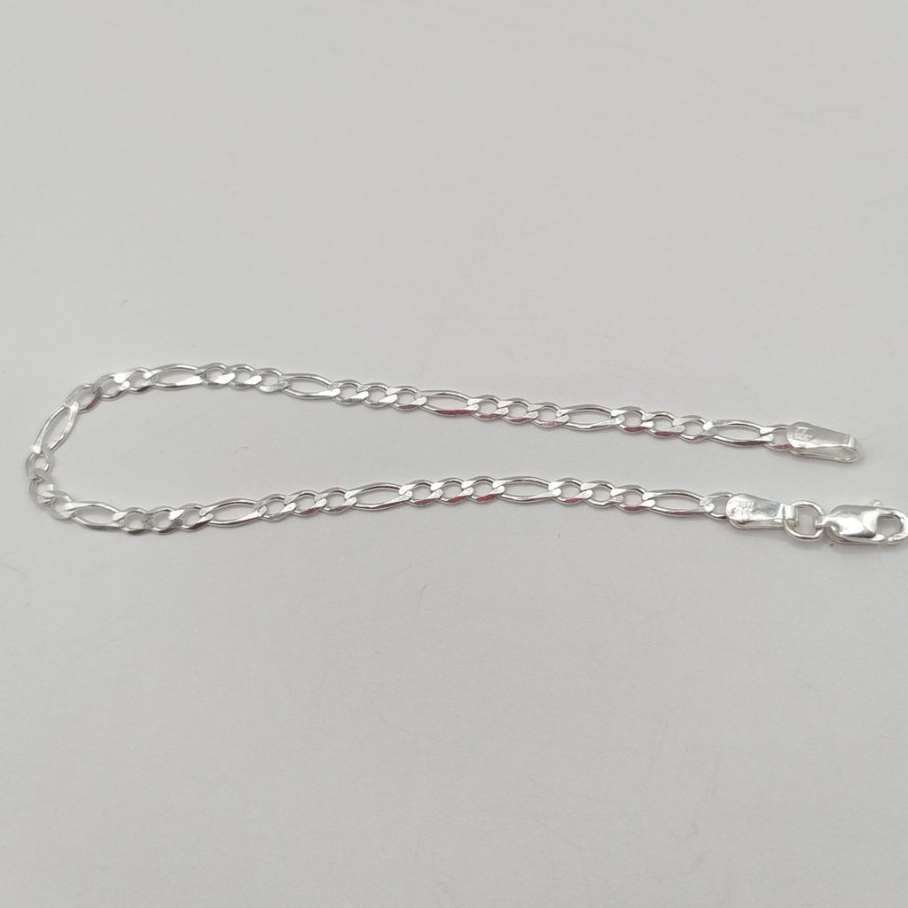 PULSERA TEJIDO 3X1 PLATA .925 21 CM 3.2 GR (NUEVO)