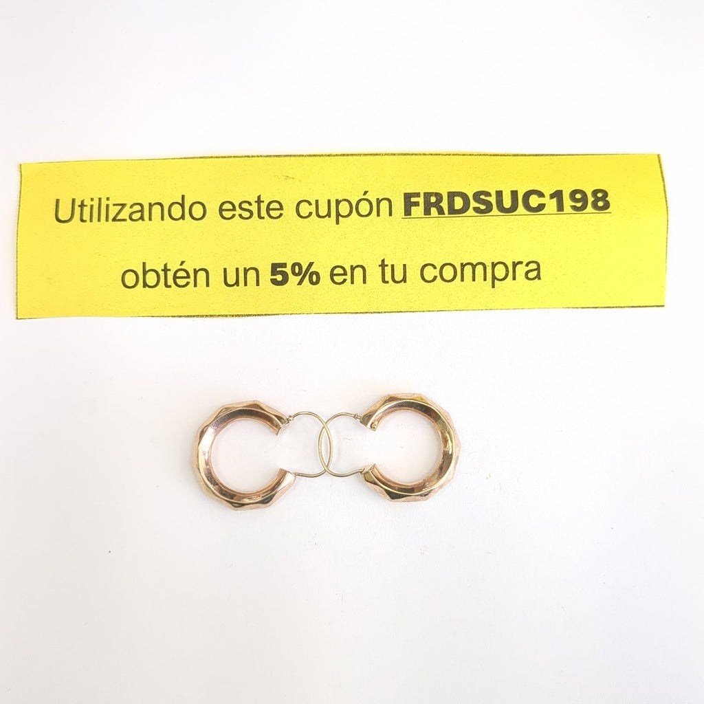 ARRACADAS PAR ORO 14 K 2,00 GRMS (SEMINUEVO)