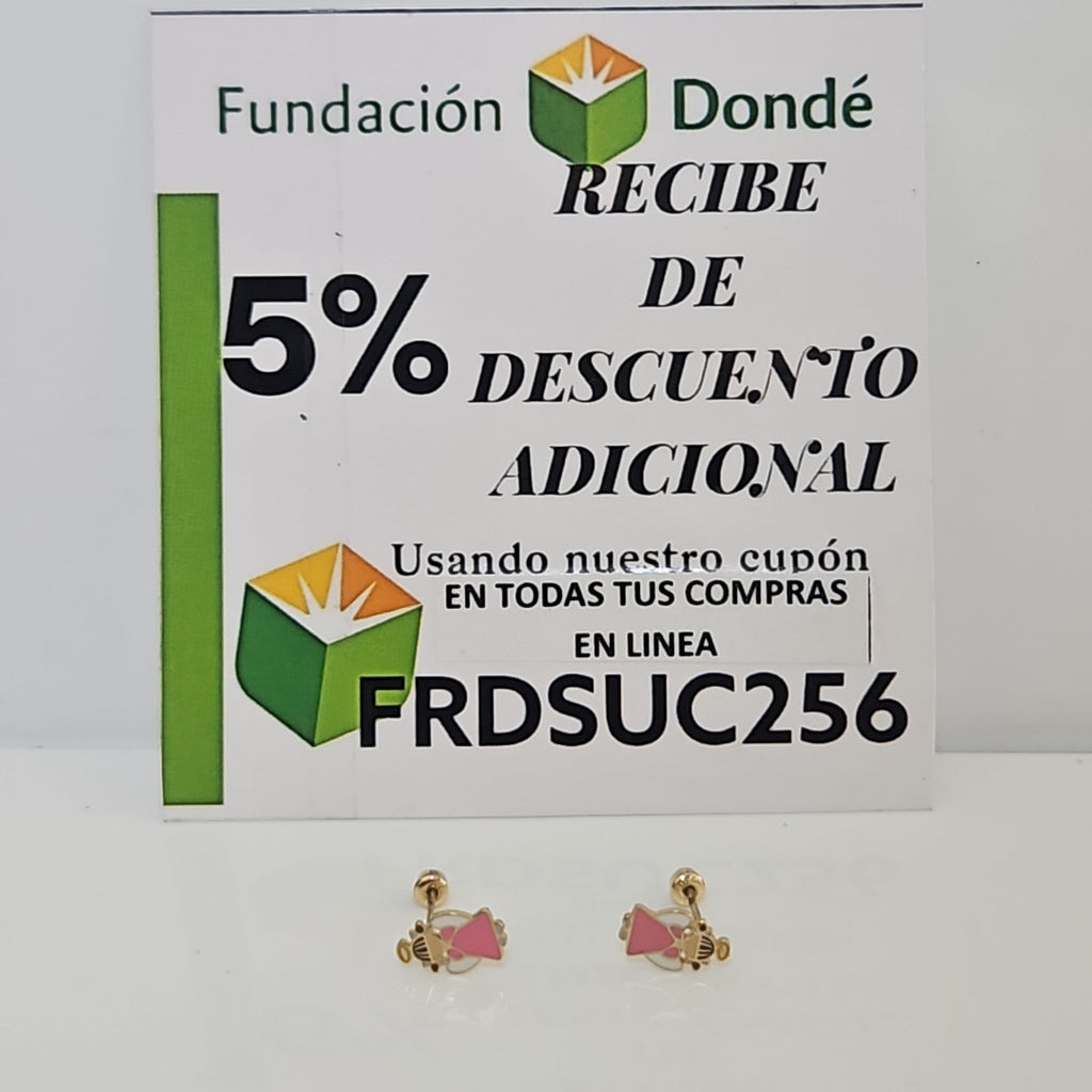 BROQUELES ORO 10K 1 (NUEVO)