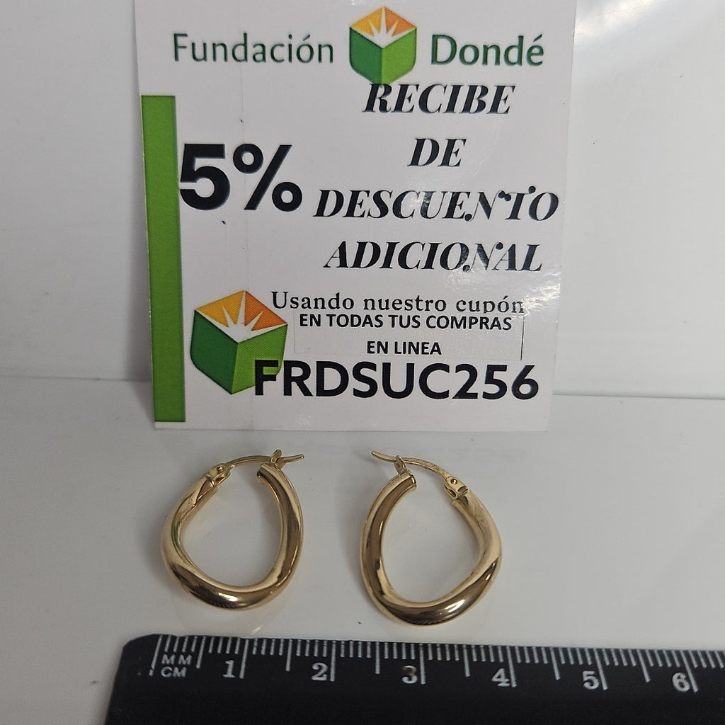 ARRACADAS ORO 10K 1.9 (NUEVO)