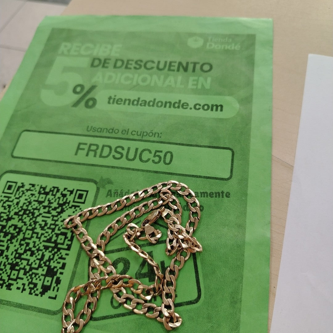 CADENA ORO 10 K 21,30 GRMS (SEMINUEVO)