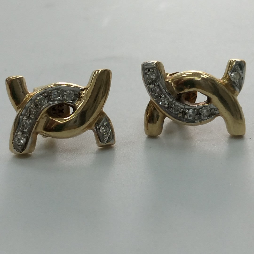 ARETES PAR ORO 14 K 5,10 GRMS (SEMINUEVO)
