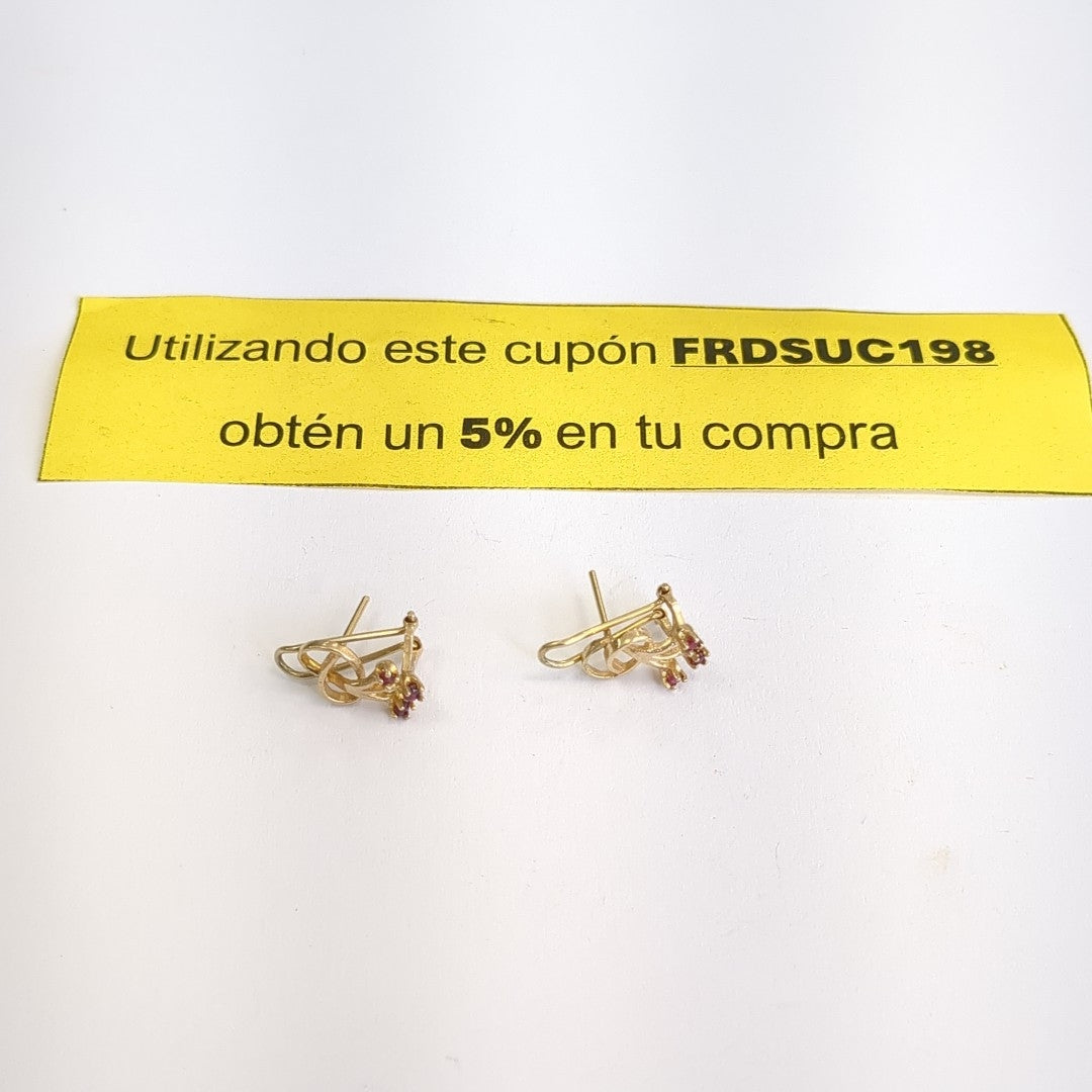 ARETES PAR ORO 10 K 2,10 GRMS (SEMINUEVO)