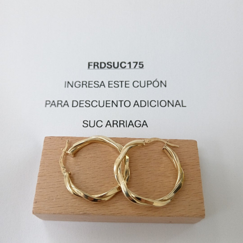 ARRACADAS ORO 10K 1.8 (NUEVO)