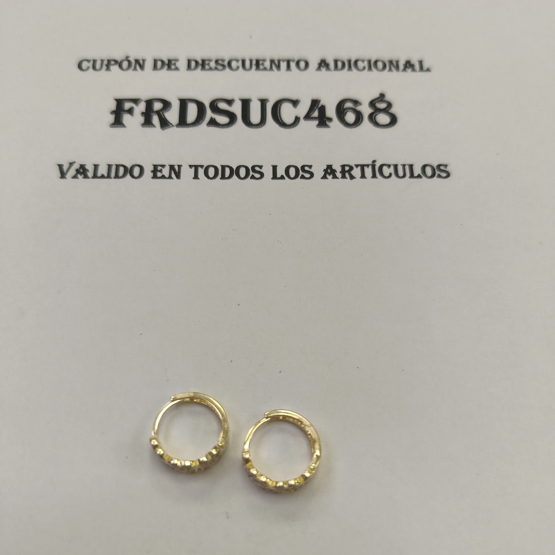 ARRACADAS PAR ORO 14 K 2.7 GRMS (SEMINUEVO)