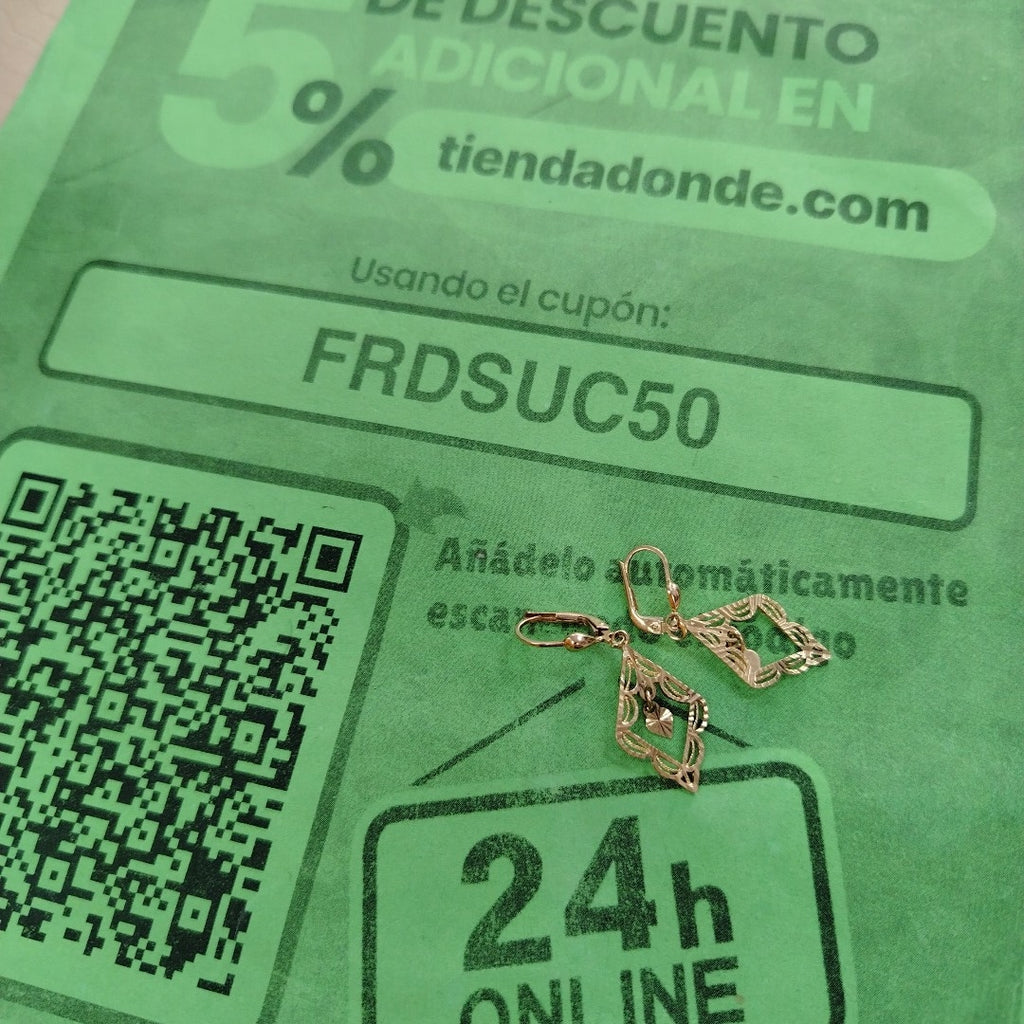 ARETES PAR ORO 18 K 3,00 GRMS (SEMINUEVO)