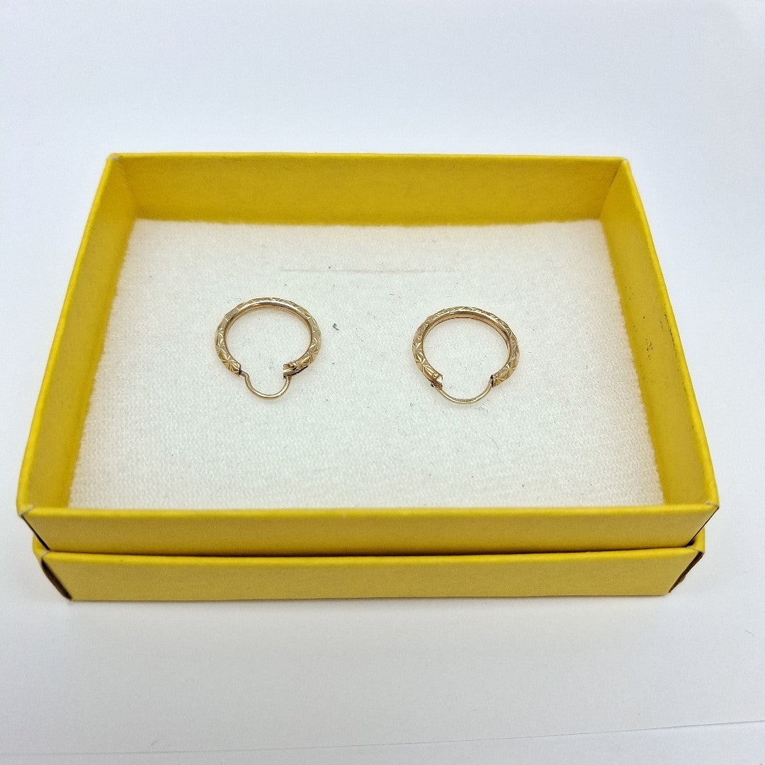 ARRACADAS PAR ORO 10 K 1.3 GRMS (SEMINUEVO)