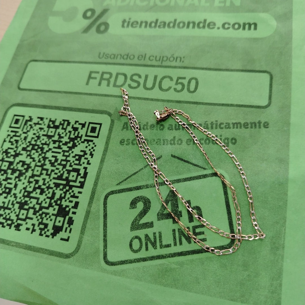 CADENA RODIADO 14 K 3,90 GRMS (SEMINUEVO)