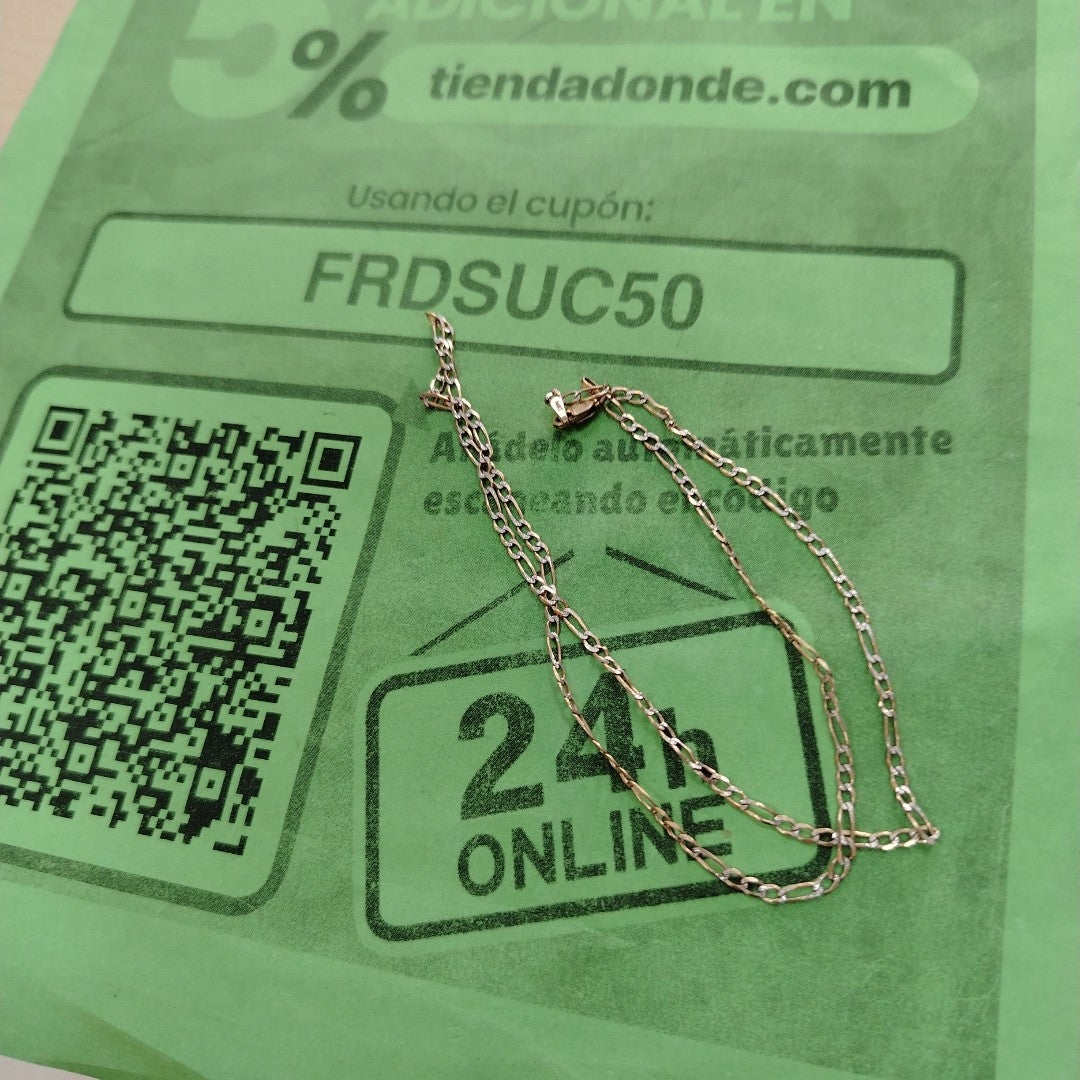 CADENA RODIADO 14 K 3,90 GRMS (SEMINUEVO)
