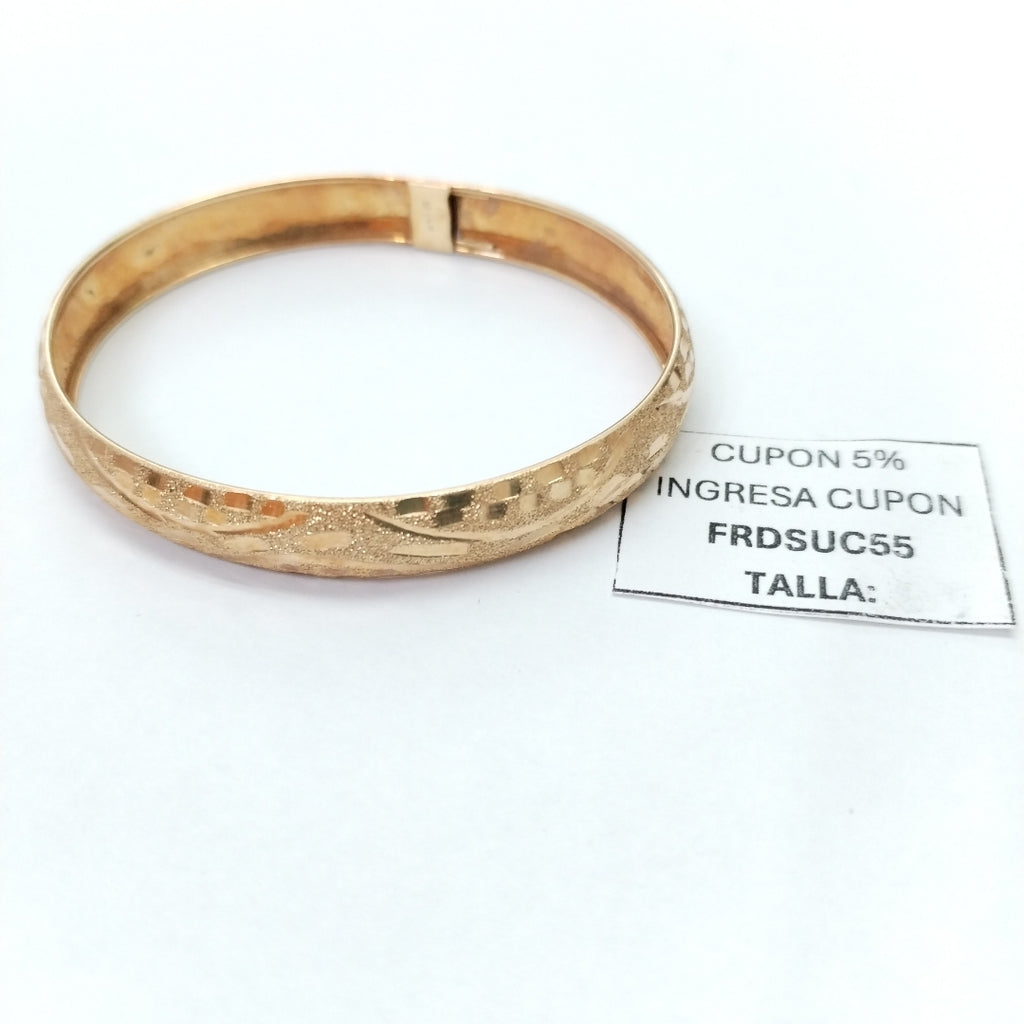 PULSERA RIGIDA ORO 14 K 6.7 GRMS (SEMINUEVO)