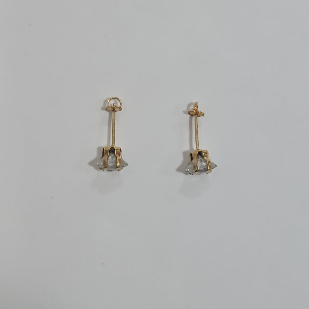 ARETES PAR ORO 14 K 0,90 GRMS (SEMINUEVO)