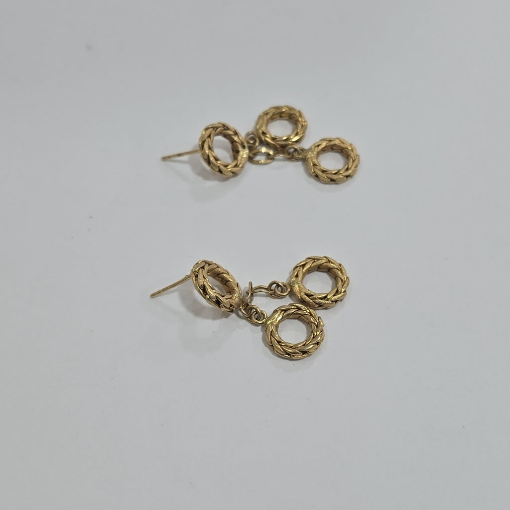 ARETES PAR ORO 14 K 4.6 GRMS (SEMINUEVO)