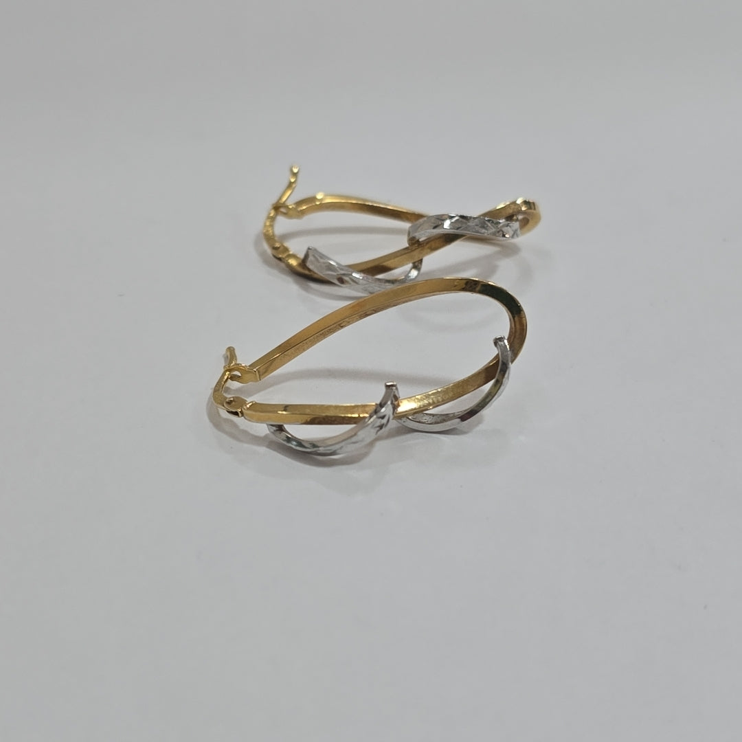 ARETES PAR ORO 14 K 2,20 GRMS (SEMINUEVO)