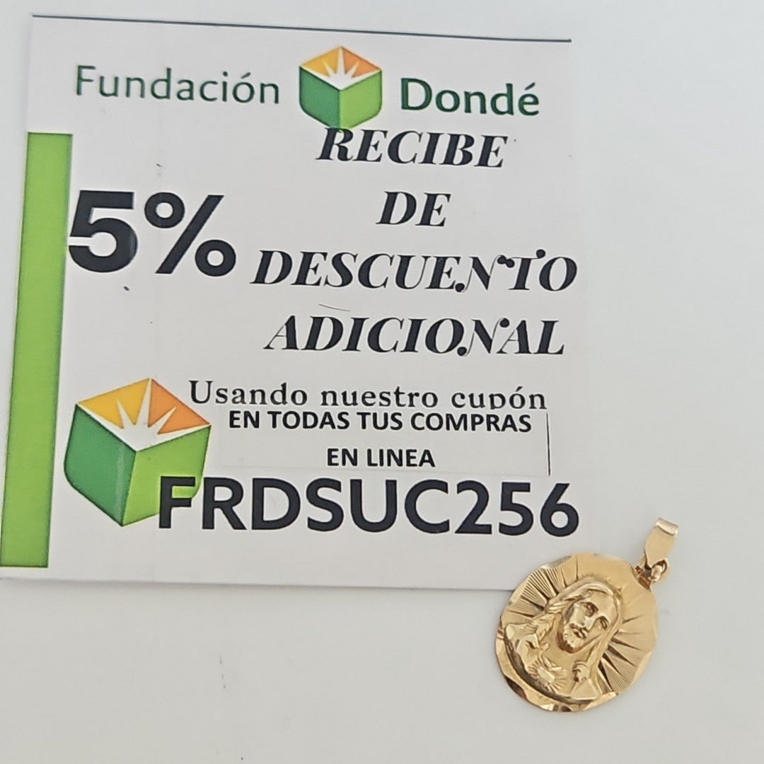 MEDALLA RELIGIOSA ORO 10 K 1,40 GRMS (SEMINUEVO)