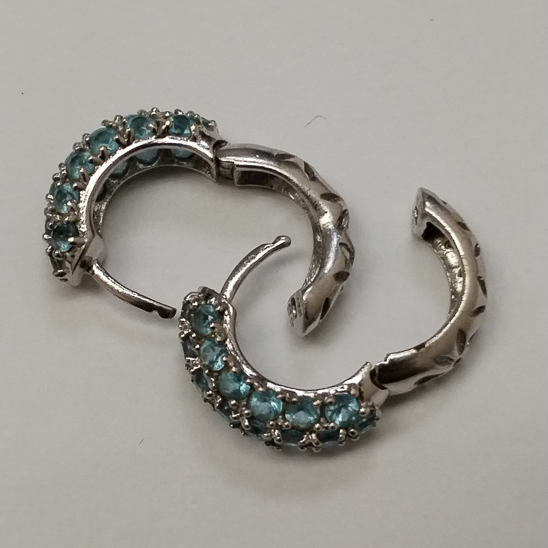 ARRACADAS PAR ORO, ORO BLANCO 14 K 5.2 GRMS (SEMINUEVO)