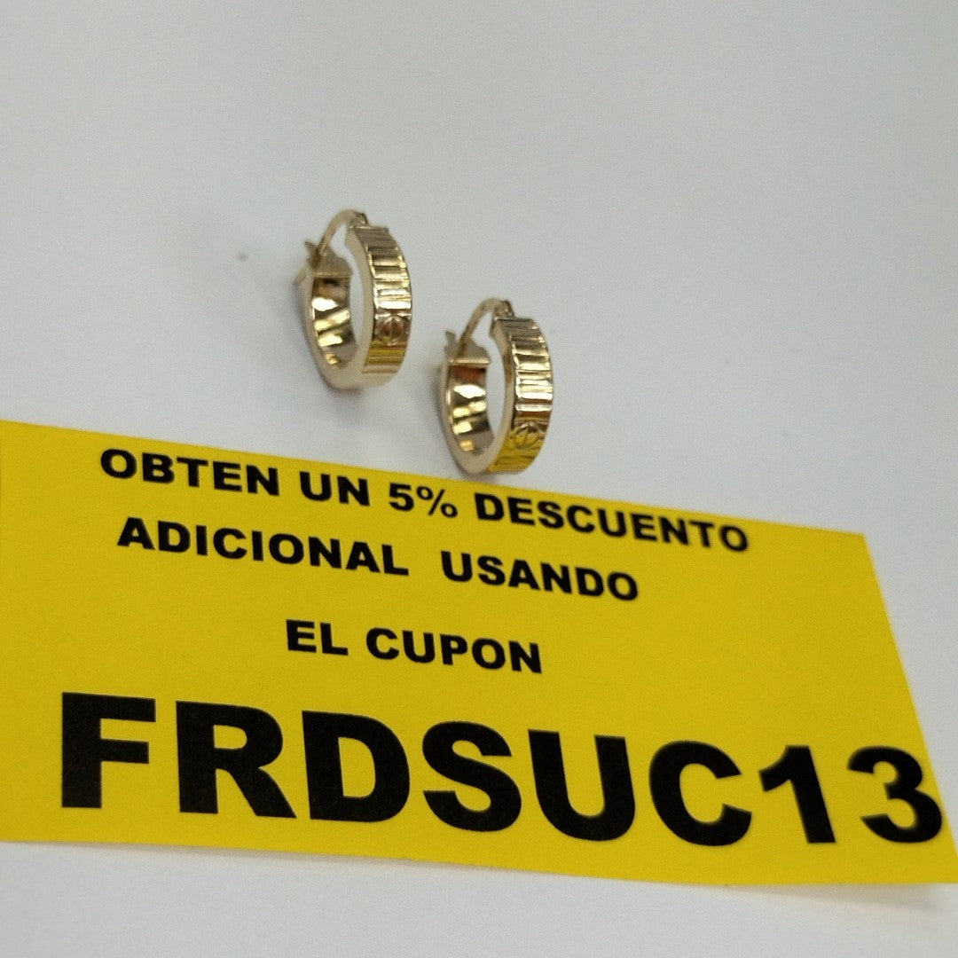 ARRACADAS ORO 10K 1.3 (NUEVO)