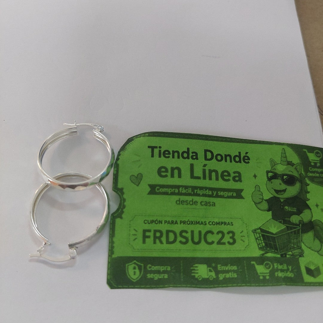 ARETES ARRACADAS FACETADAS PLATA .925 2.5 GR (NUEVO)