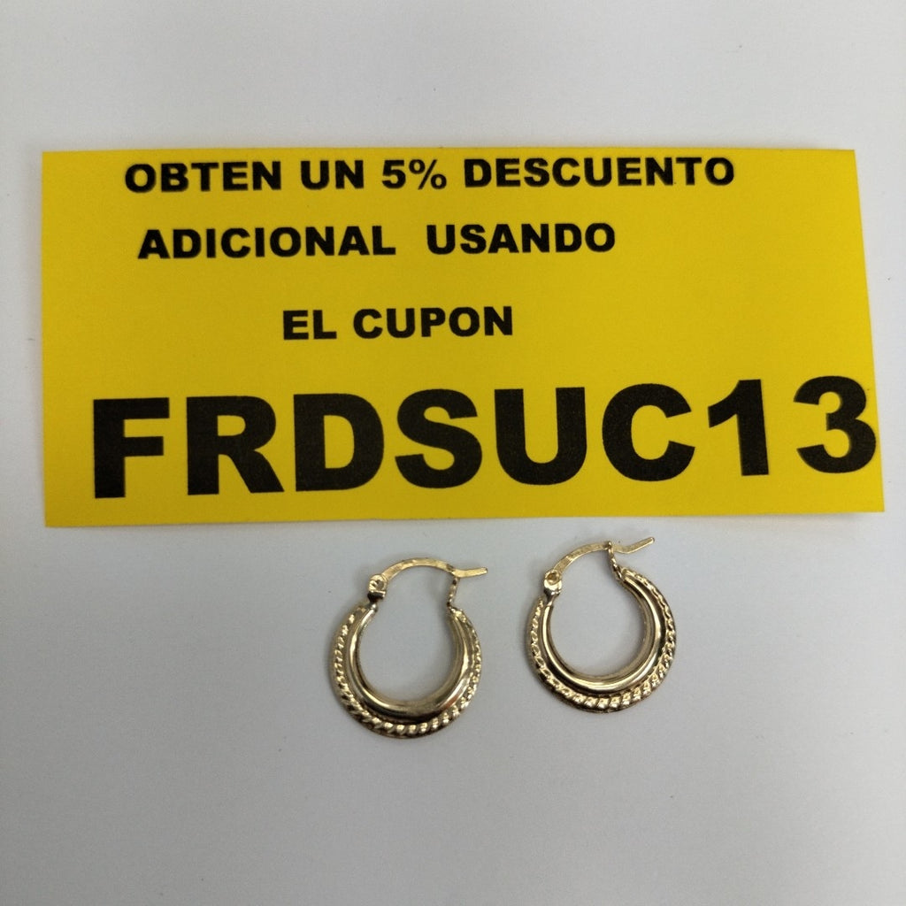 ARRACADAS ORO 10K 0.6 (NUEVO)