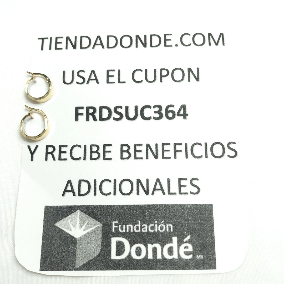 ARRACADAS ORO 14K 1.5 (NUEVO)
