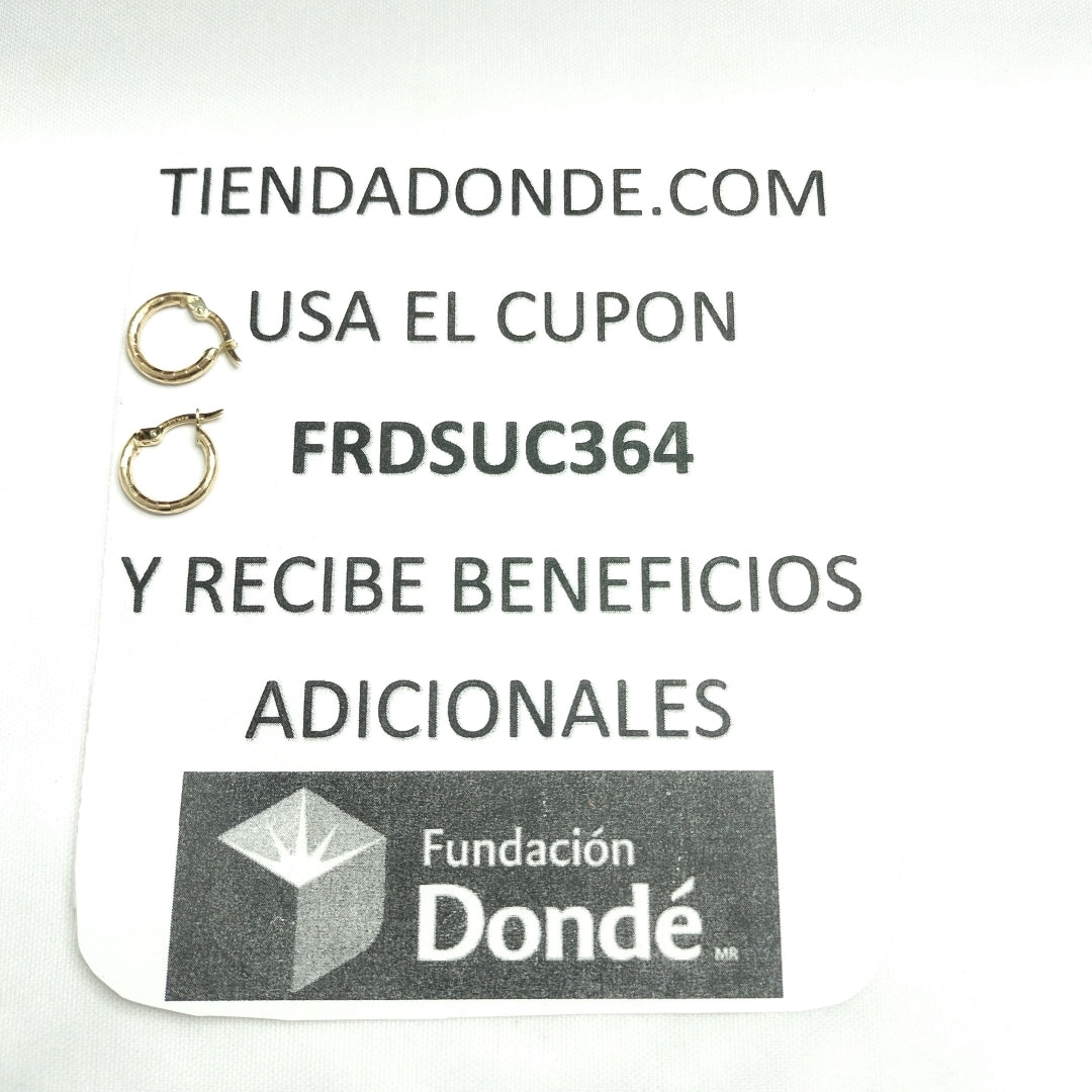 ARRACADAS ORO 14K 1.2 (NUEVO)