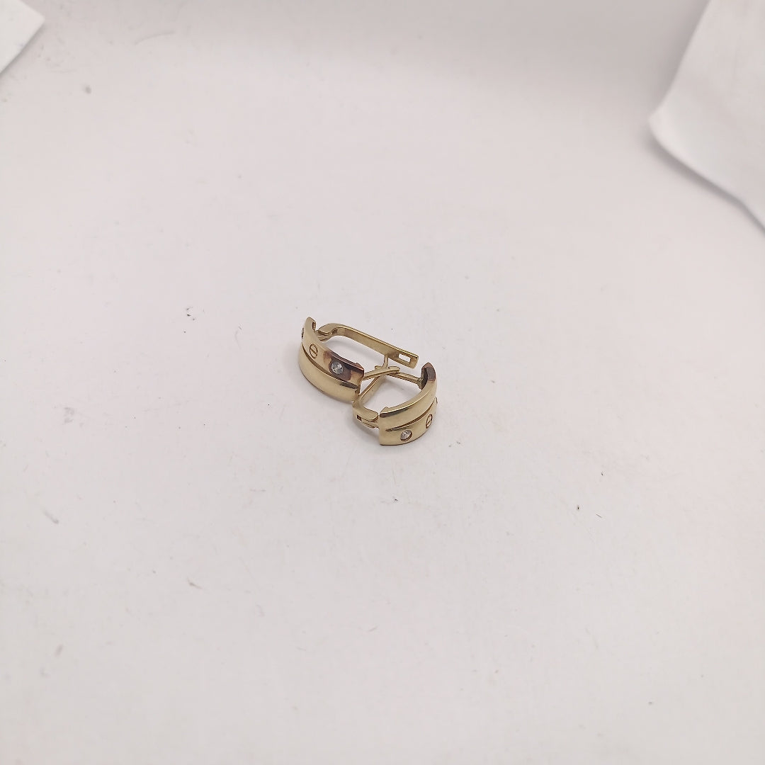ARETES PAR ORO 10 K 3.7 GRMS (SEMINUEVO)