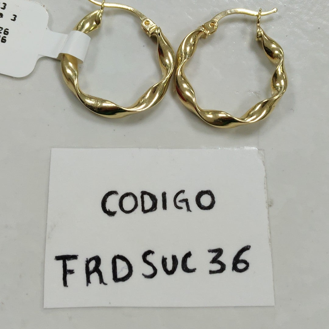 ARRACADAS ORO 14K 1.5 (NUEVO)