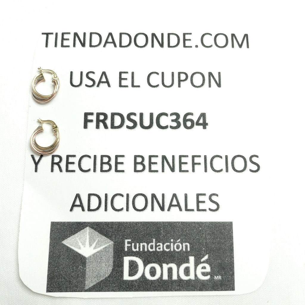 ARRACADAS ORO 14K 1.4 (NUEVO)