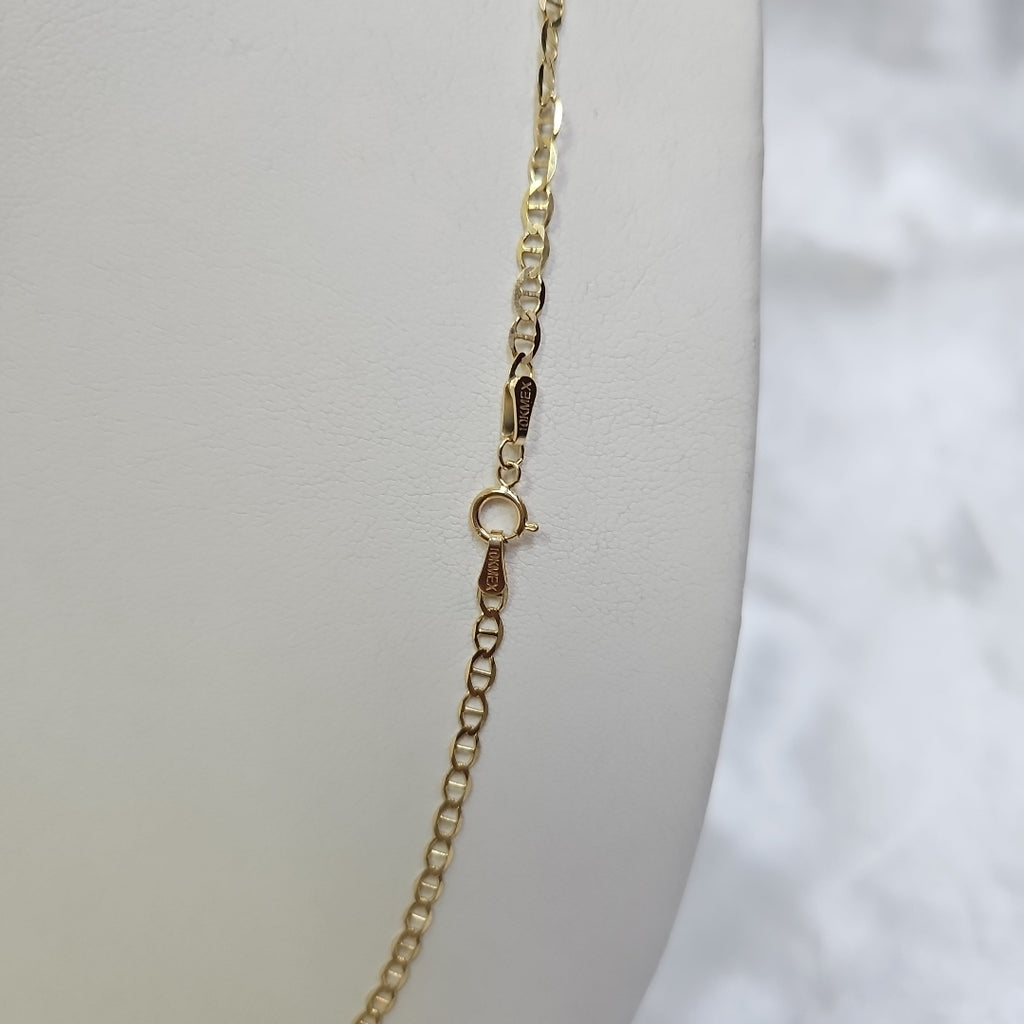 CADENAS TEJIDO GUCHI ORO 10K 60 CM 4.4 GR (NUEVO)