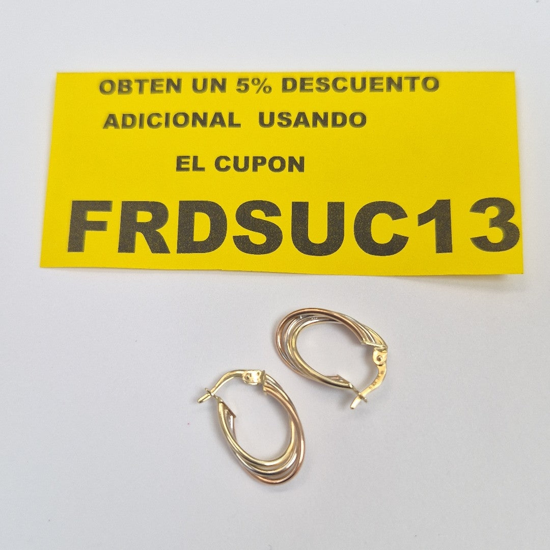 ARRACADAS ORO 14K 1.5 (NUEVO)