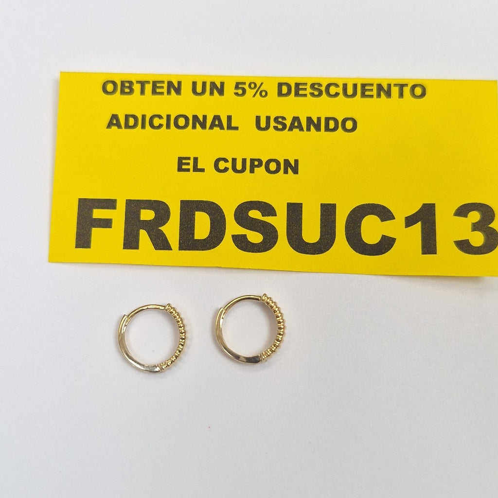 HUGGIES ORO 14K 1.2 (NUEVO)