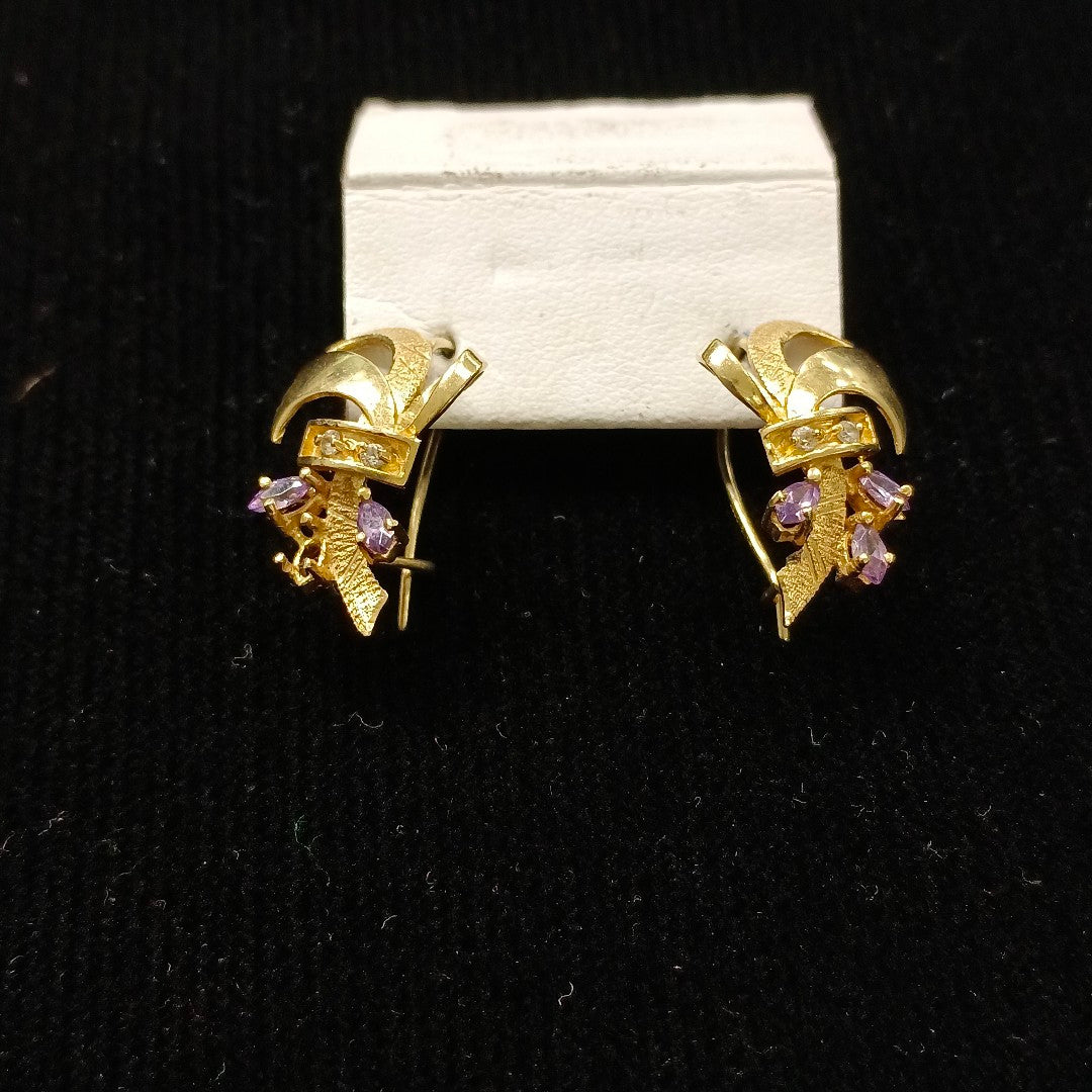 ARETES PAR ORO 14 K 3.4 GRMS (SEMINUEVO)
