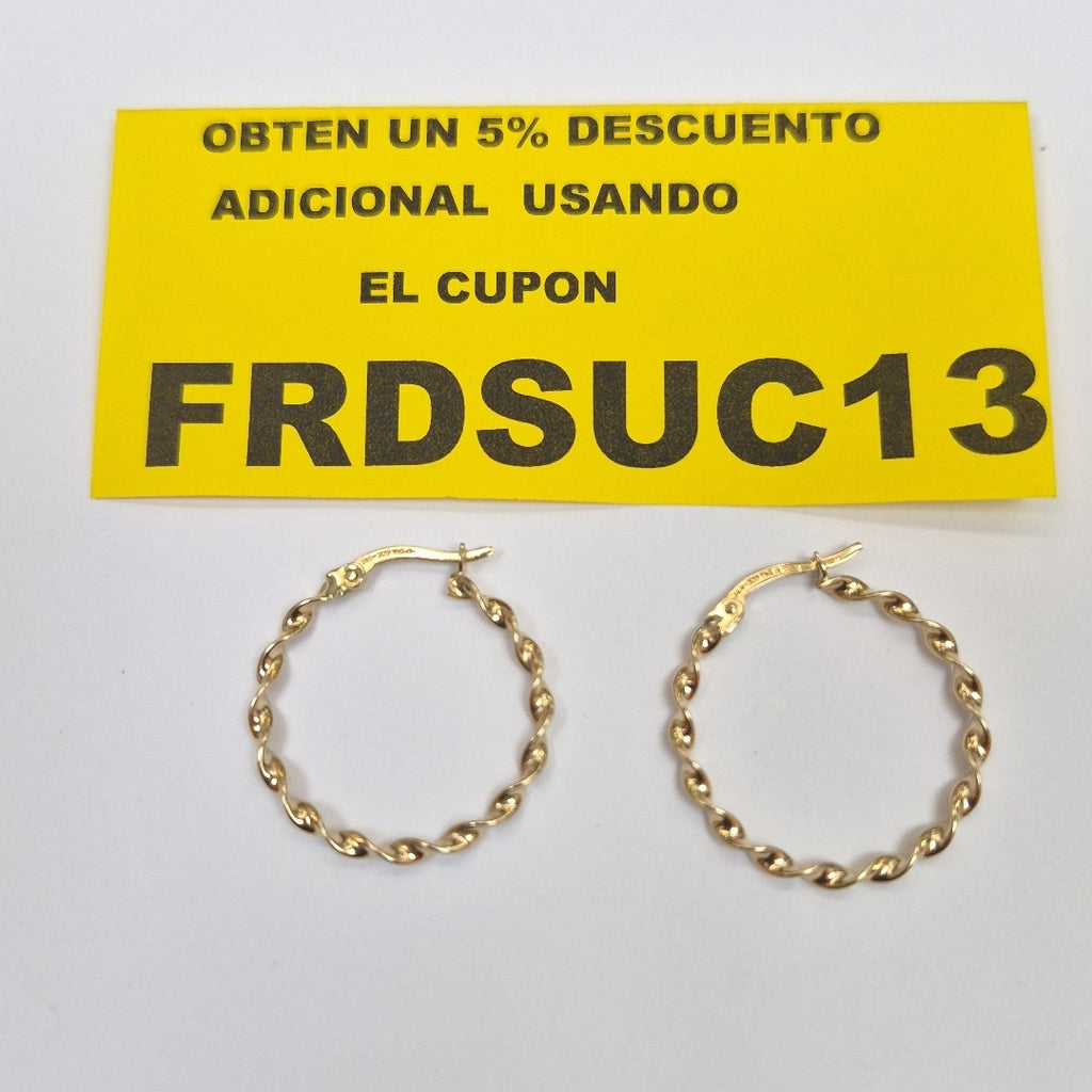 ARRACADAS ORO 14K 1.5 (NUEVO)