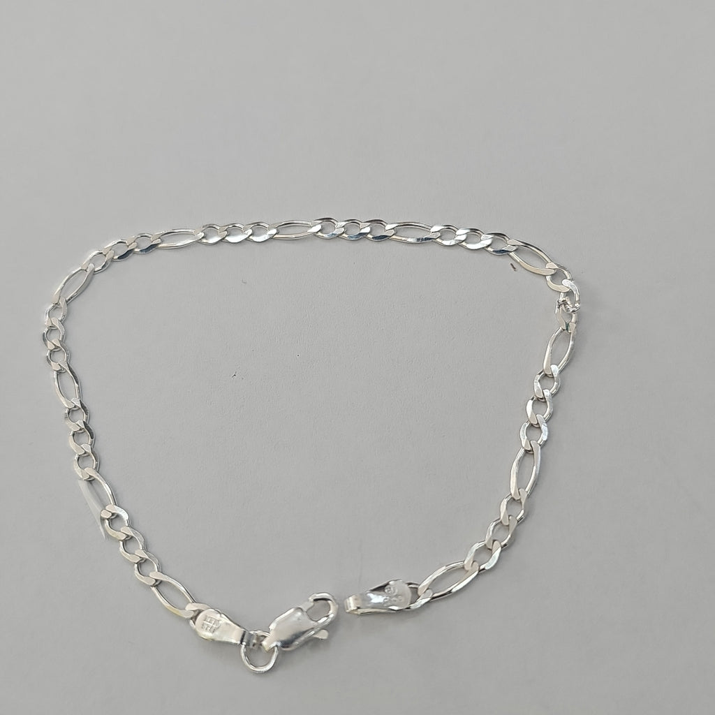 PULSERA TEJIDO 3X1 PLATA .925 21 CM 3.2 GR (NUEVO)