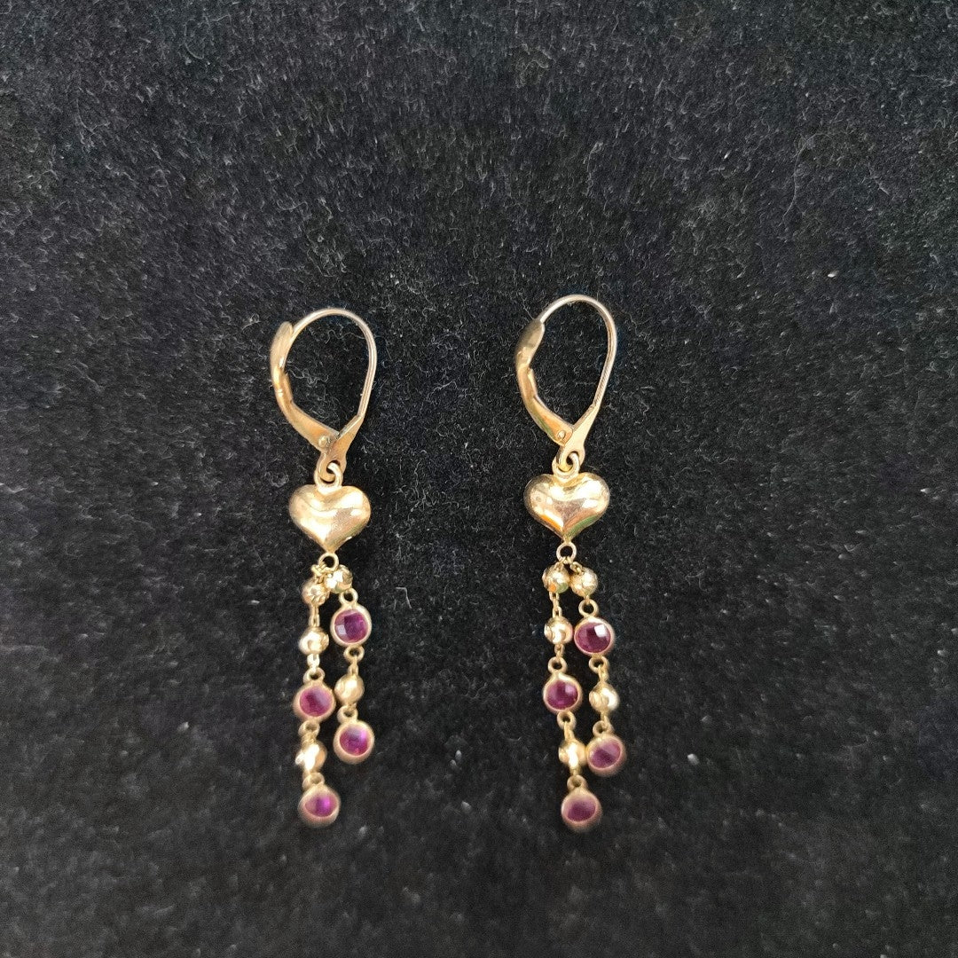 ARETES PAR ORO 14 K 2.3 GRMS (SEMINUEVO)
