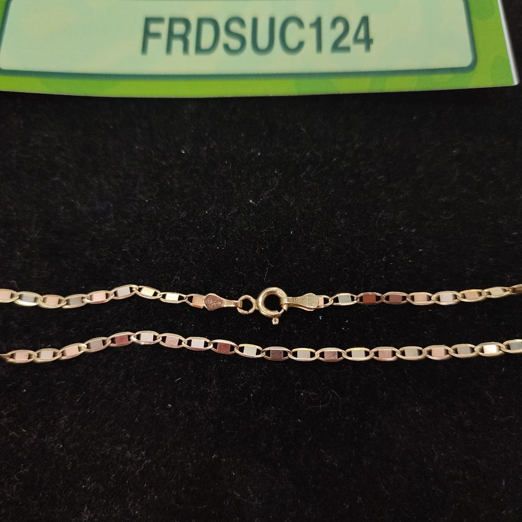 CADENA ORO,ORO COMBINADO 14 K 2,30 GRMS (SEMINUEVO)