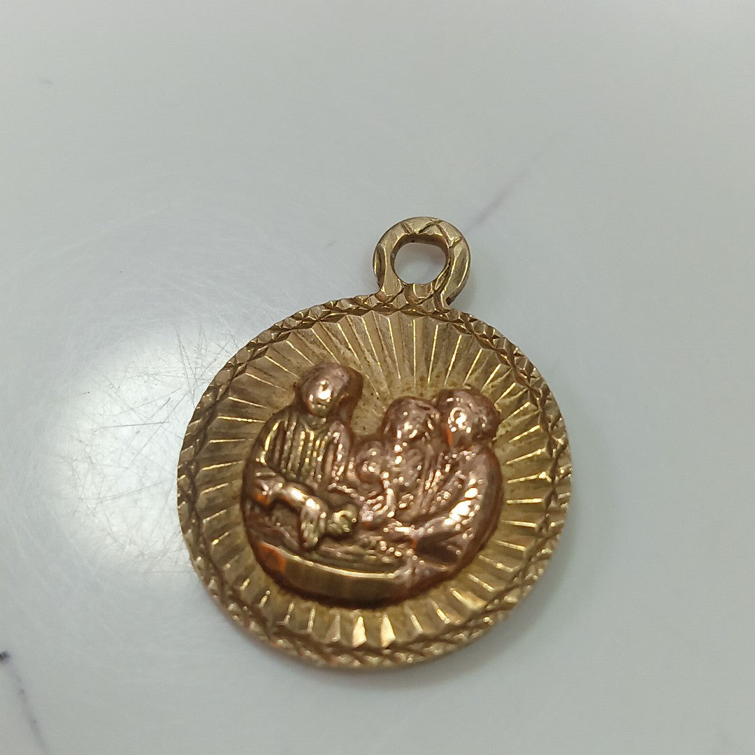 MEDALLA RELIGIOSA ORO 10 K 1,40 GRMS (SEMINUEVO)