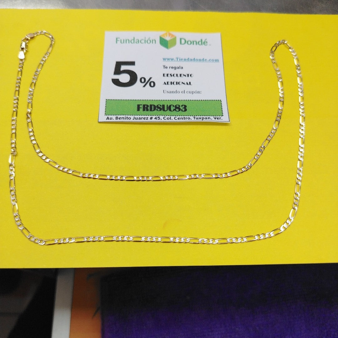 CADENA ORO, RODIADO 14 K 4.8 GRMS (SEMINUEVO)