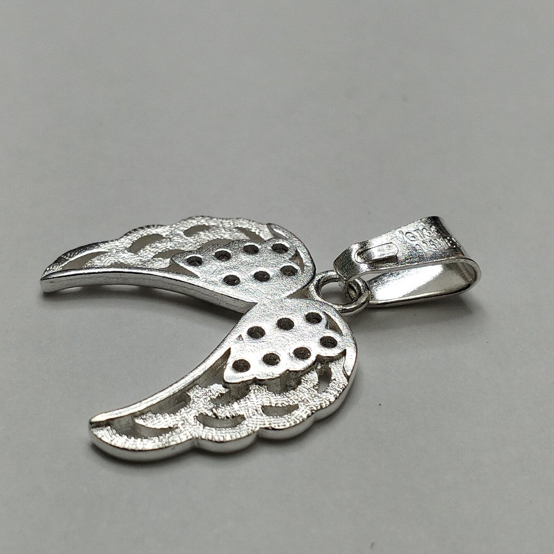 DIJE ALAS C/CIRCONIAS PLATA .925 2.4 GR (NUEVO)